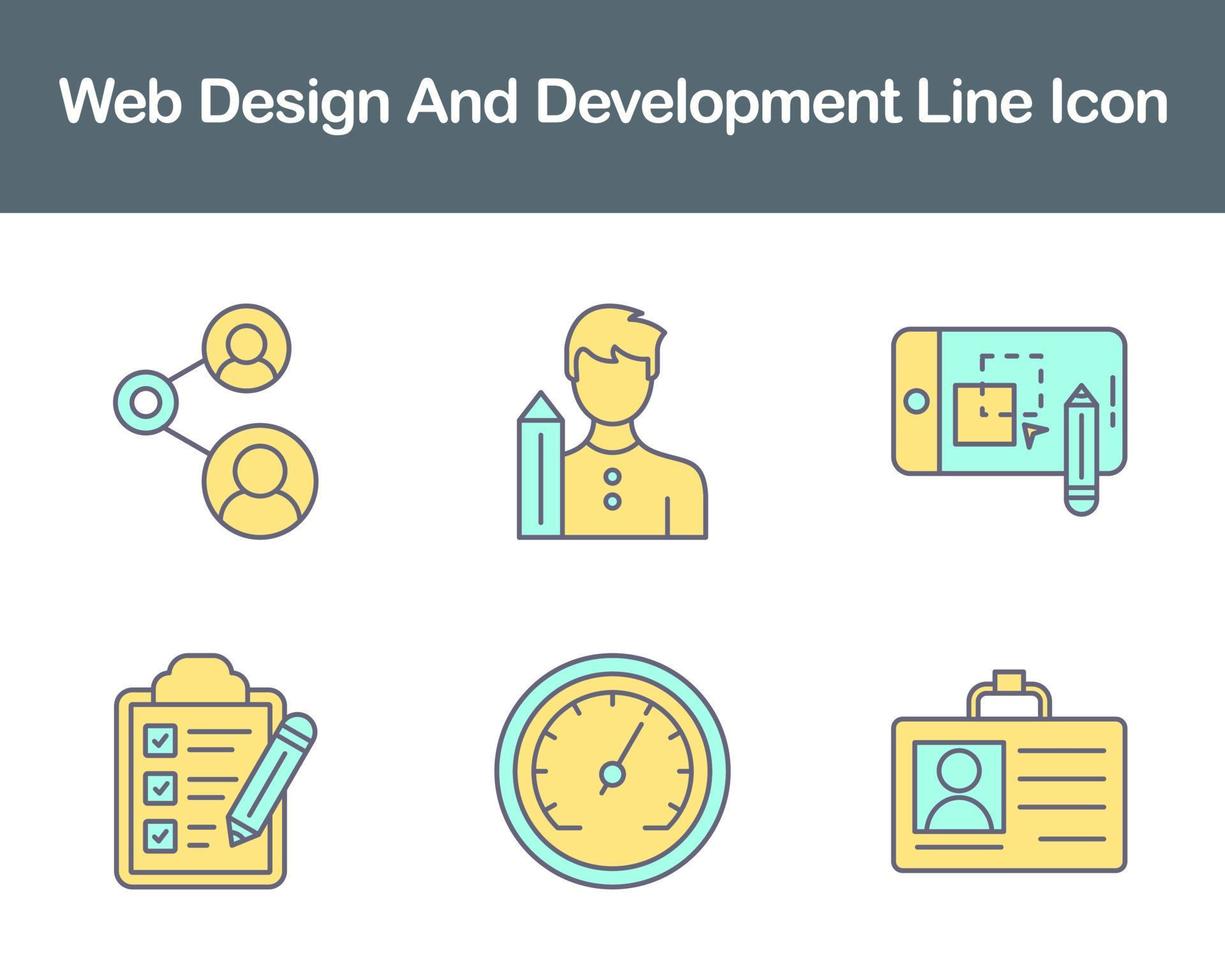 Web Design And Development Vector Icon Set