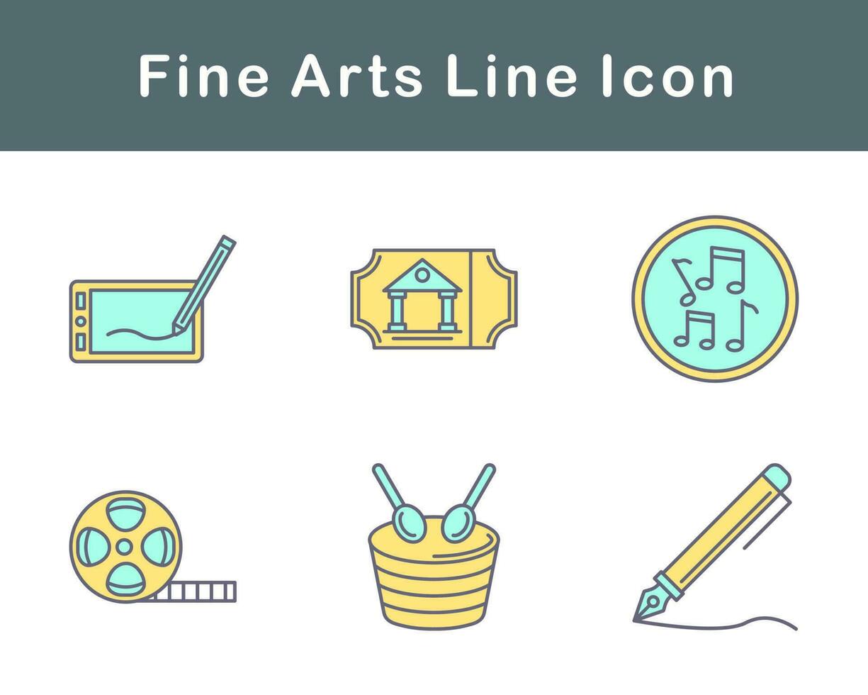 Fine Arts Vector Icon Set