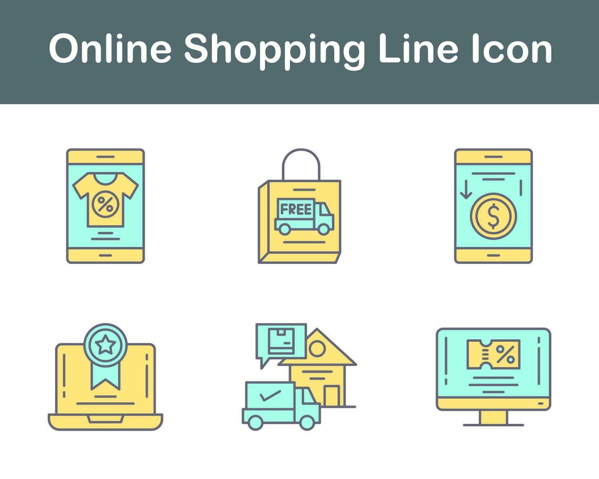 Online Shopping Vector Icon Set