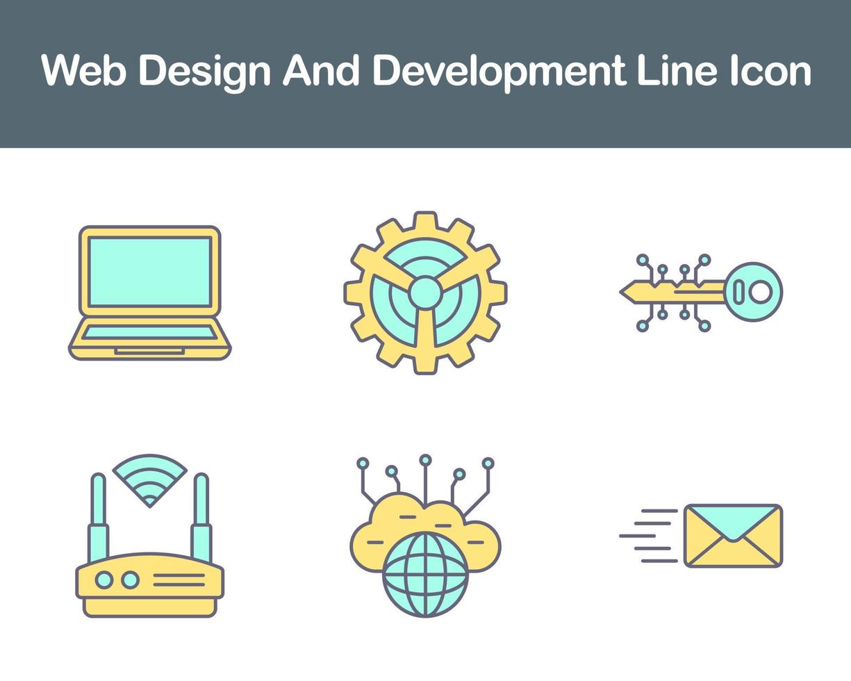 Web Design And Development Vector Icon Set