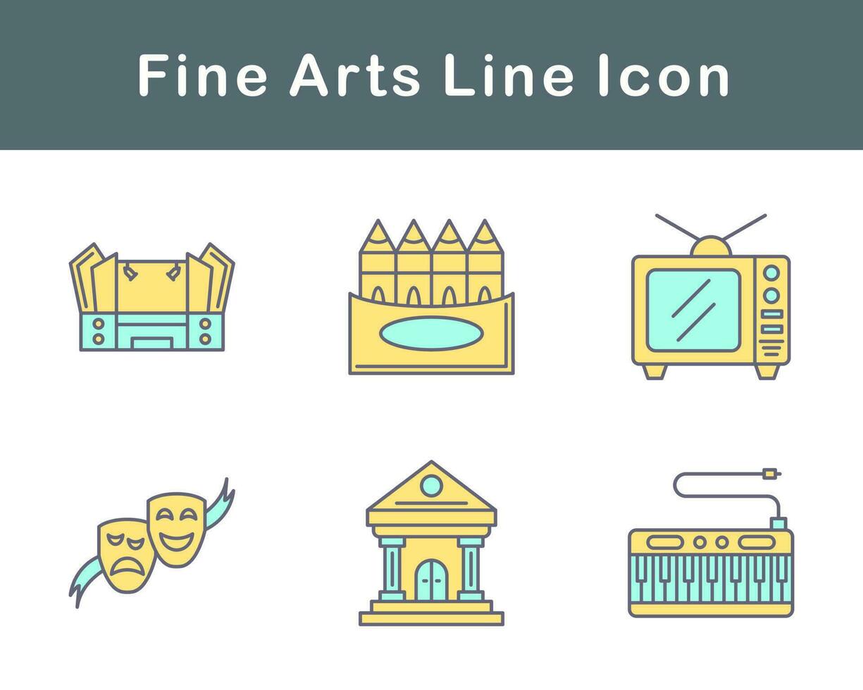 Fine Arts Vector Icon Set