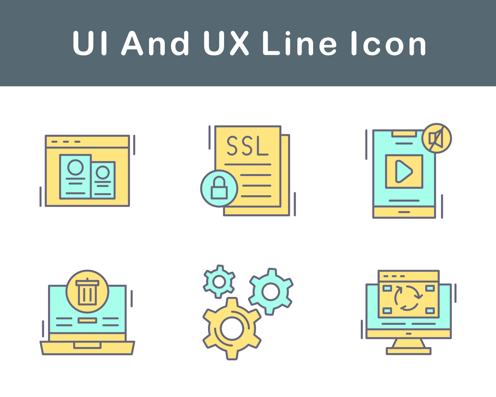 UI And UX Vector Icon Set 20643305 Vector Art at Vecteezy
