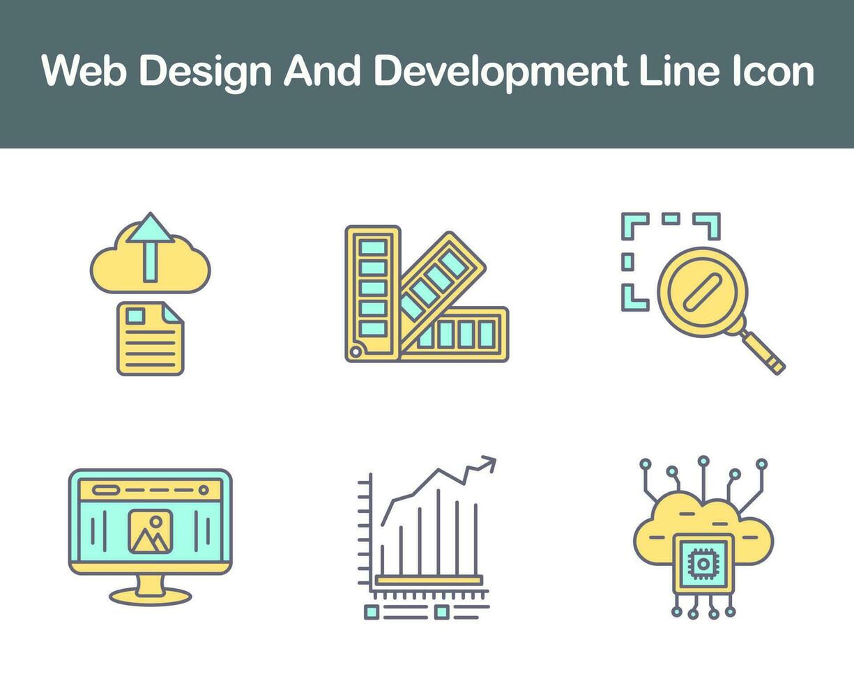 Web Design And Development Vector Icon Set
