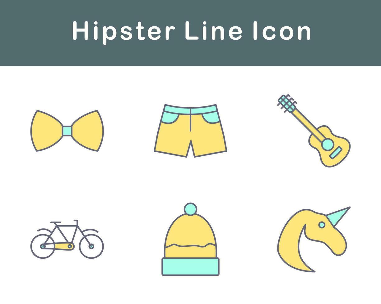 Hipster Vector Icon Set