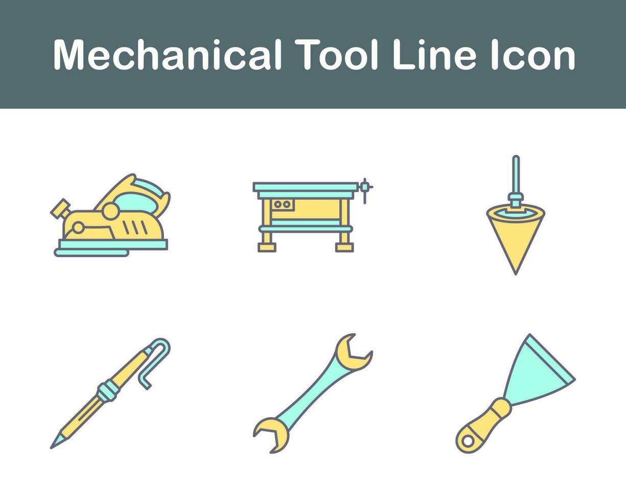 Mechanical Tool Vector Icon Set