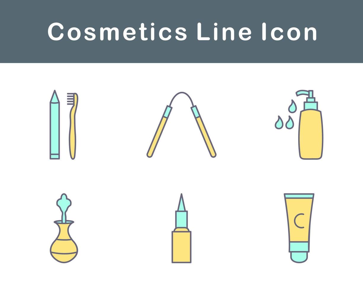 productos cosméticos vector icono conjunto