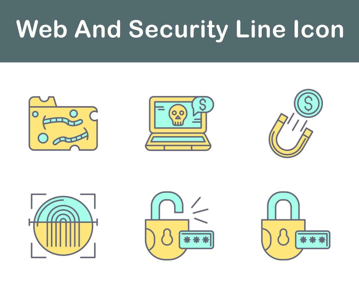 Web And Security Vector Icon Set