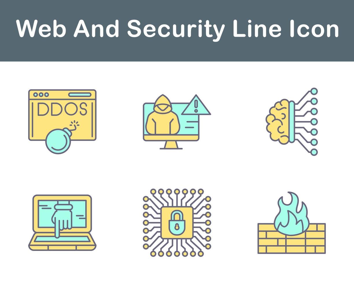 Web And Security Vector Icon Set
