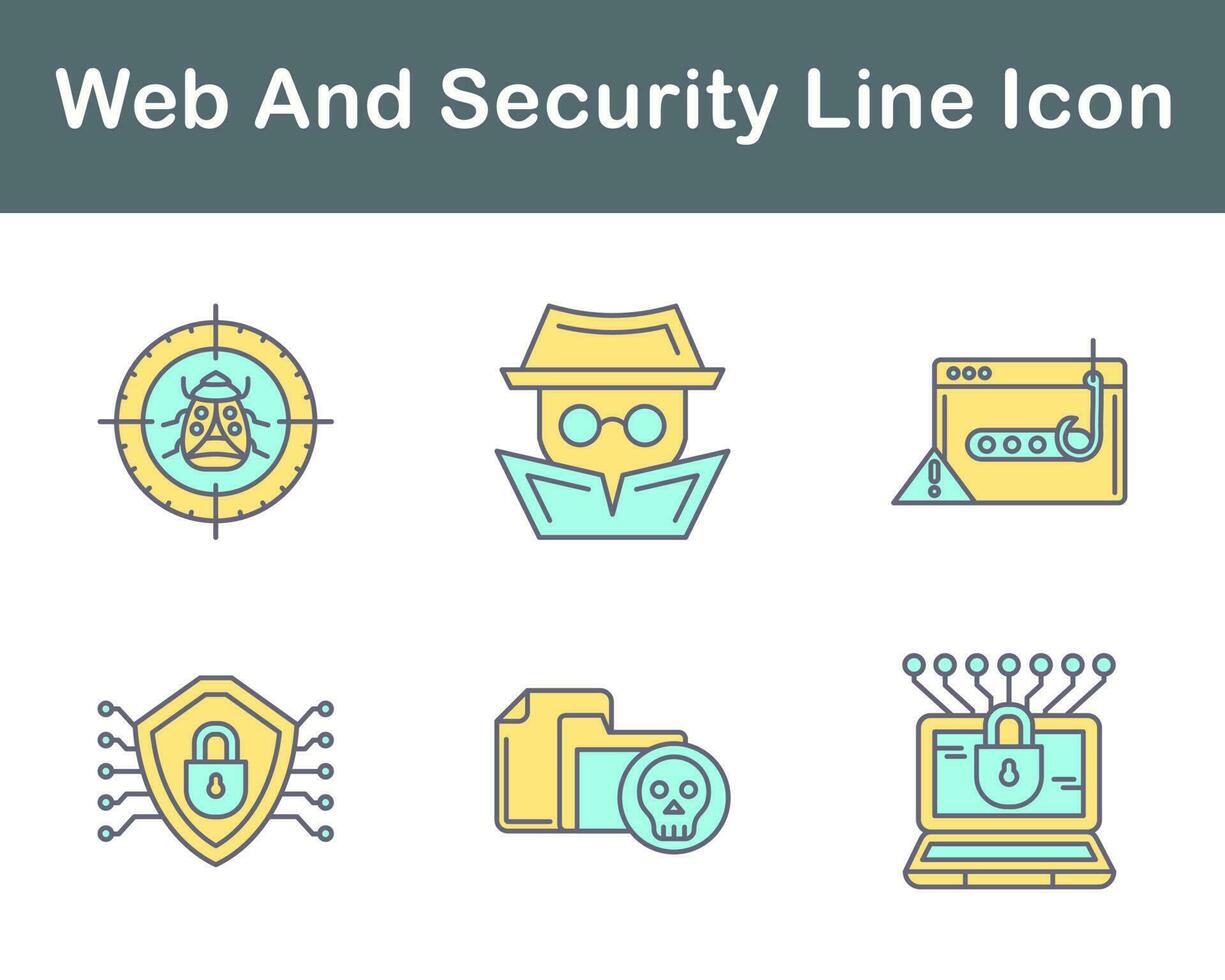 Web And Security Vector Icon Set