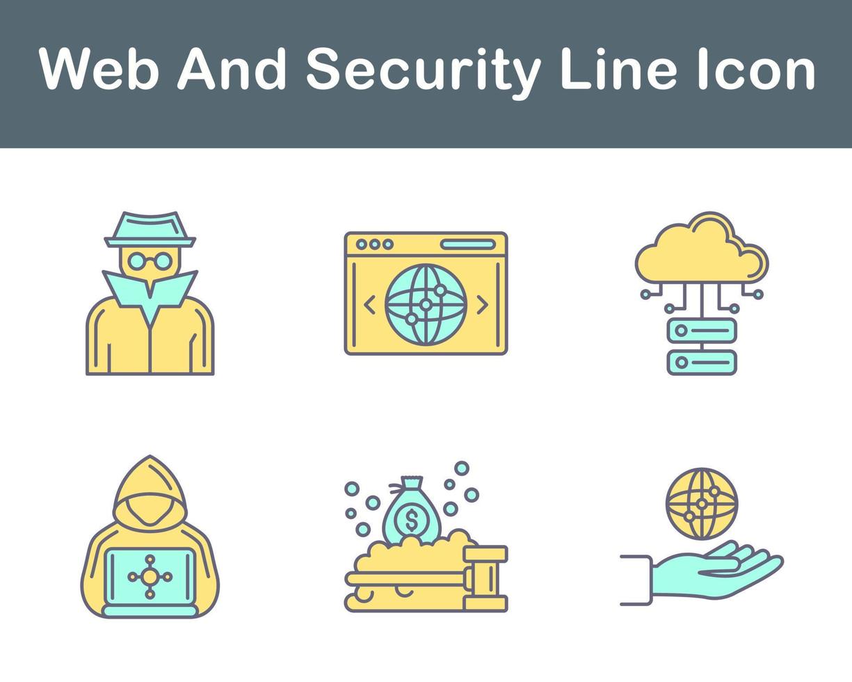 Web And Security Vector Icon Set