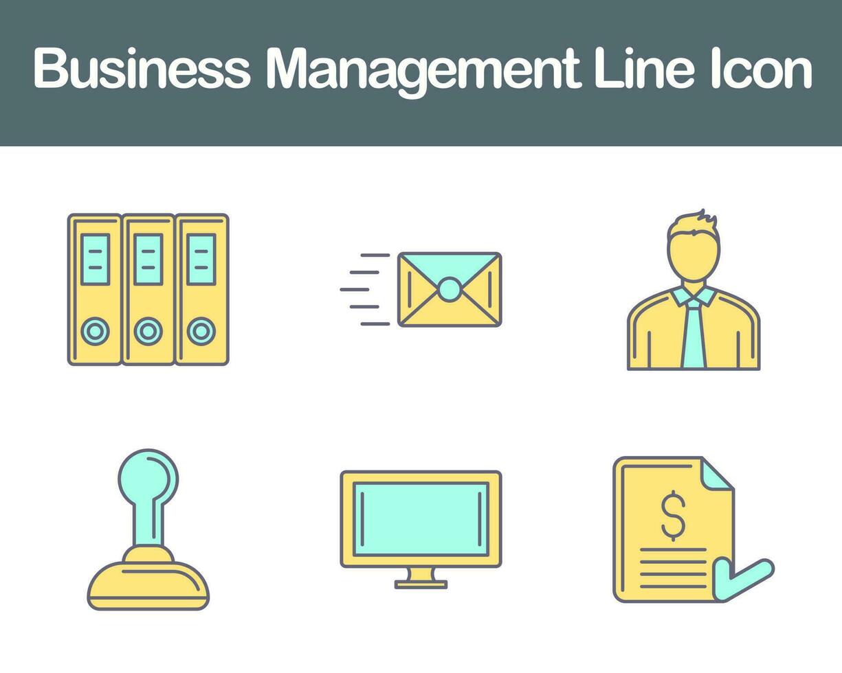 Business Management Vector Icon Set