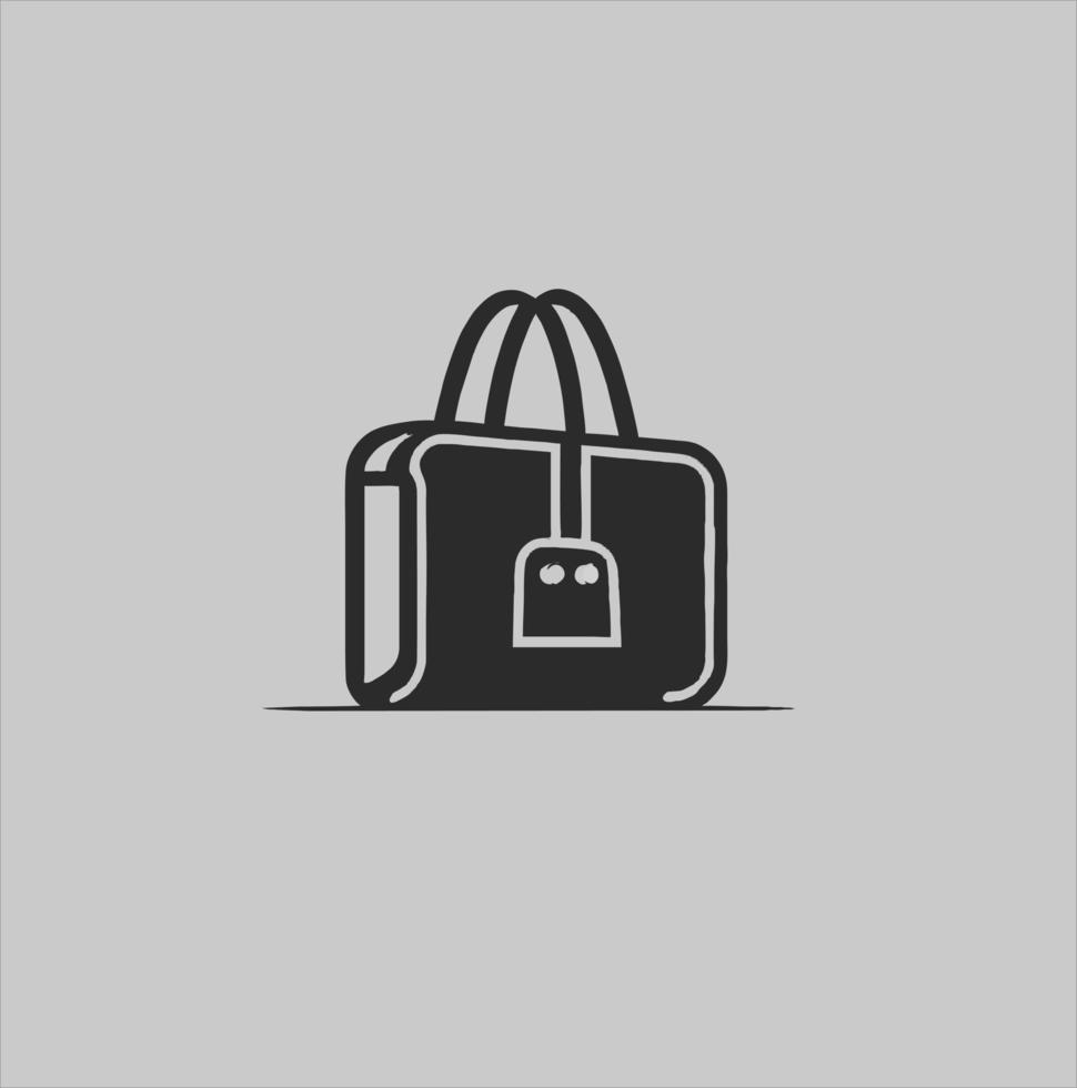 compras bolso línea icono. lineal estilo firmar para diseño concepto. papel bolso sencillo línea vector icono. símbolo, logo ilustración. píxel Perfecto vector gráficos