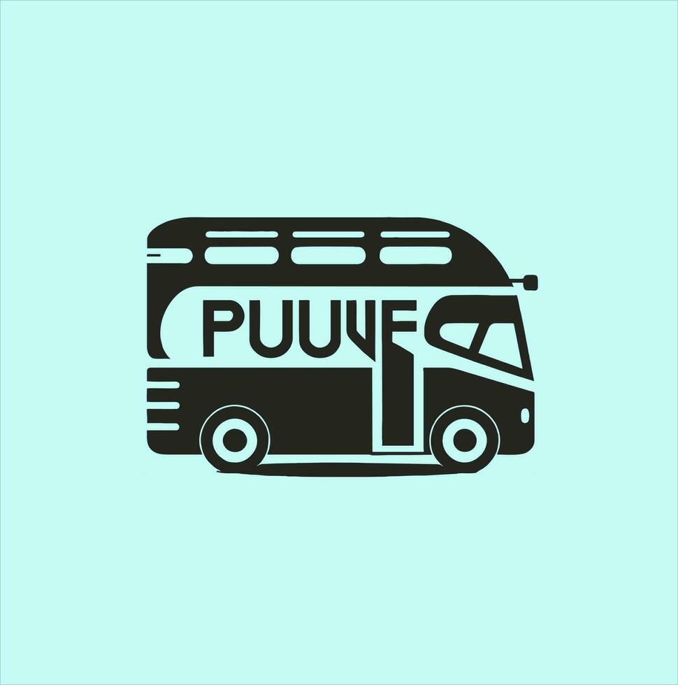 Bus icon set. bus vector icon, bus transport logo on yellow background