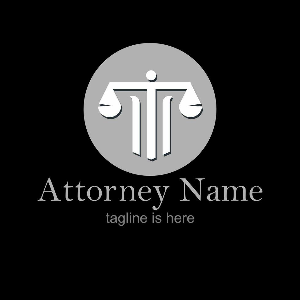 Attorney Logo Design Illustrator Vector Eps 2