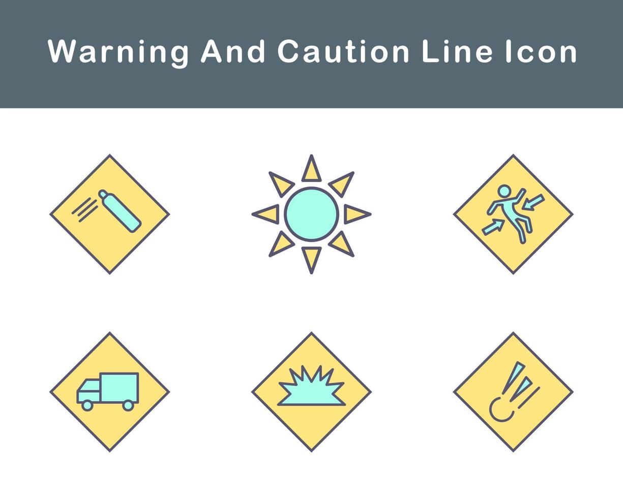 Warning And Caution Vector Icon Set