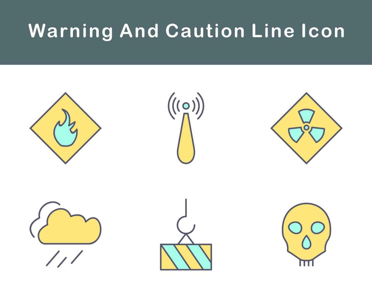 Warning And Caution Vector Icon Set