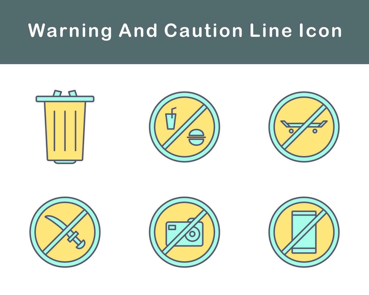 Warning And Caution Vector Icon Set