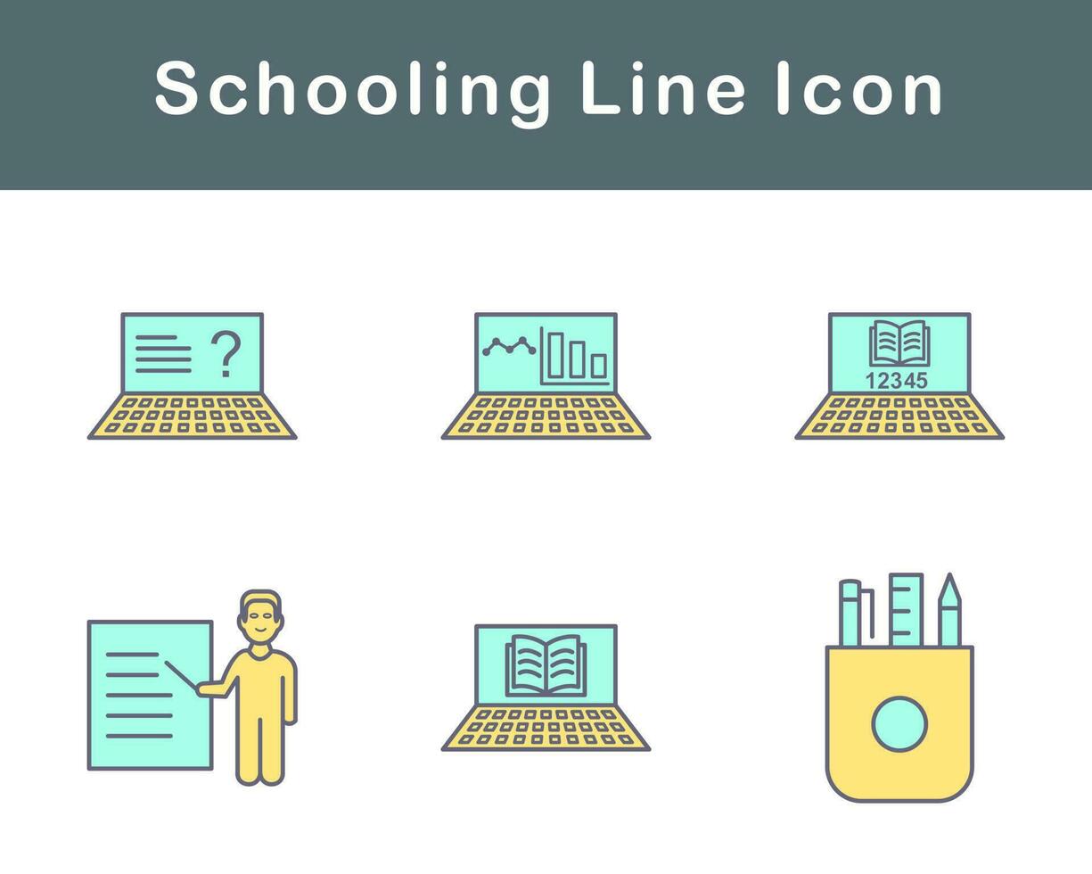 Schooling Vector Icon Set