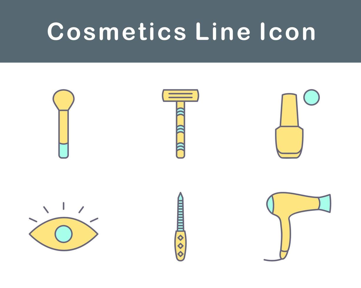 productos cosméticos vector icono conjunto