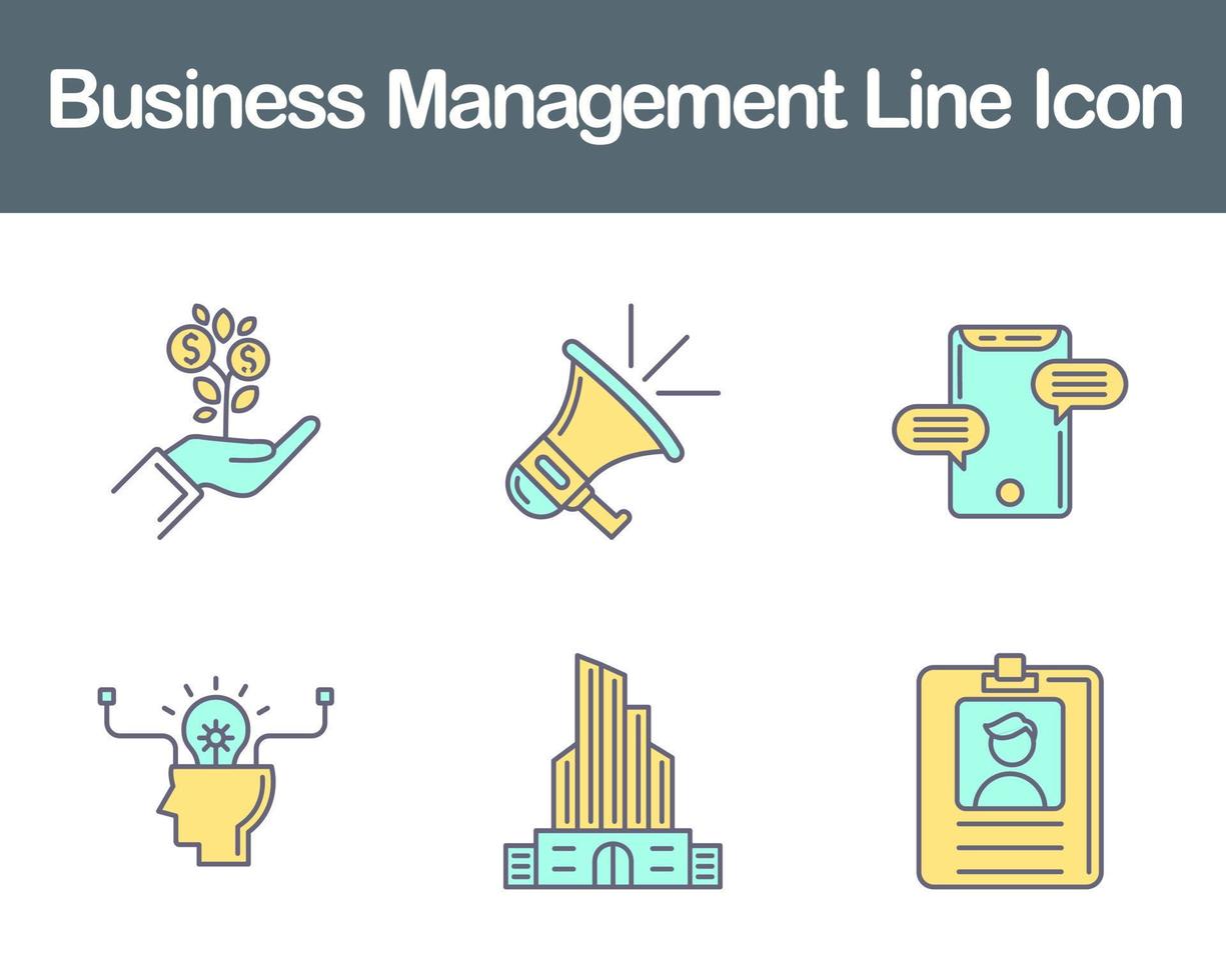 Business Management Vector Icon Set