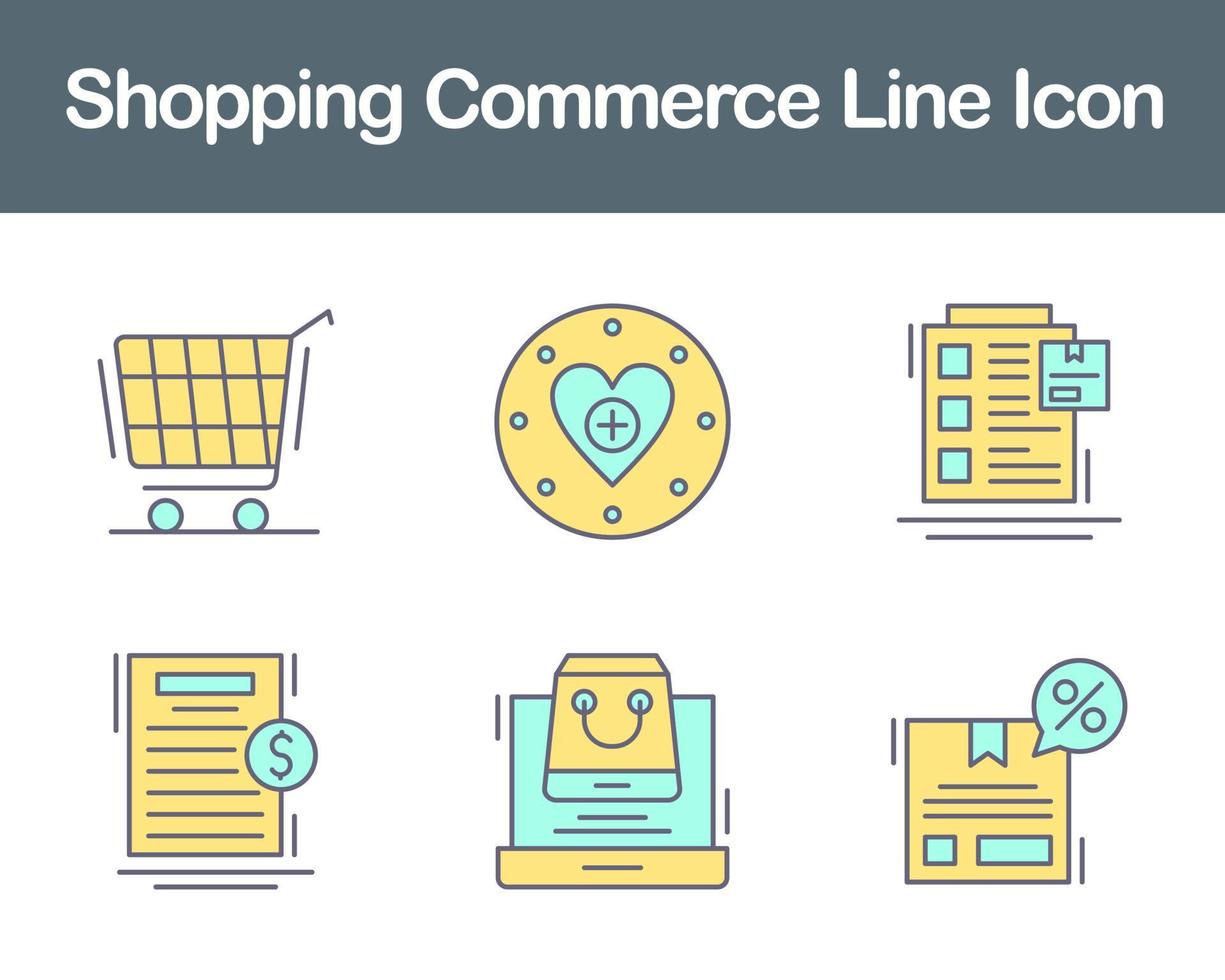 Shopping Commerce Vector Icon Set