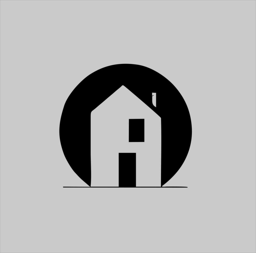 arquitecto logo diseño plantilla, sencillo logo con resumen y minimalista forma estilo vector