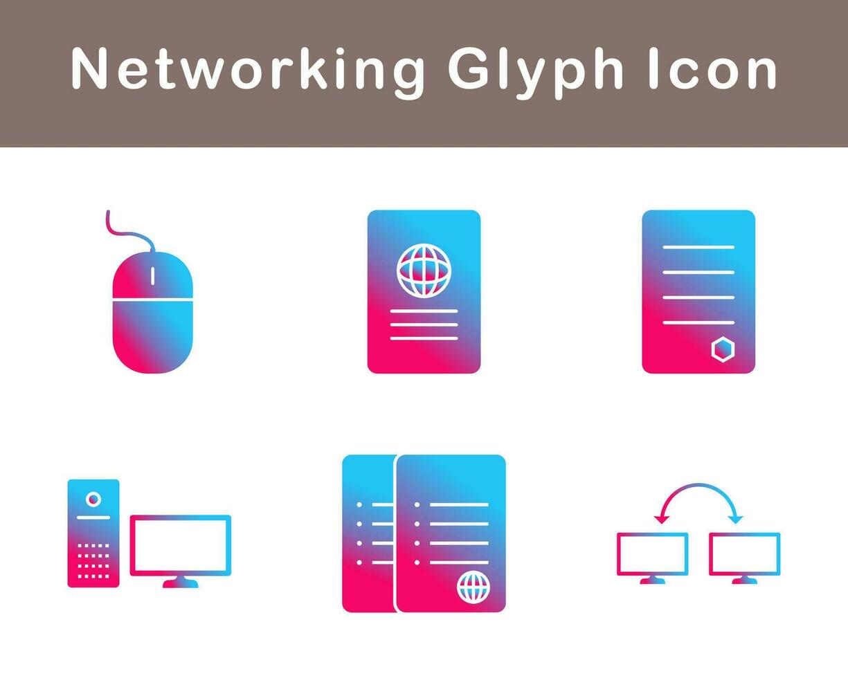 Networking Vector Icon Set