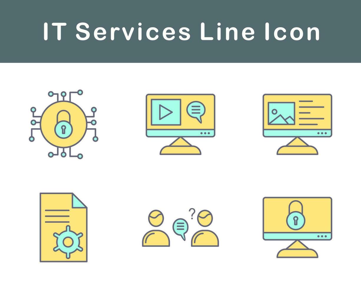 IT Services Vector Icon Set