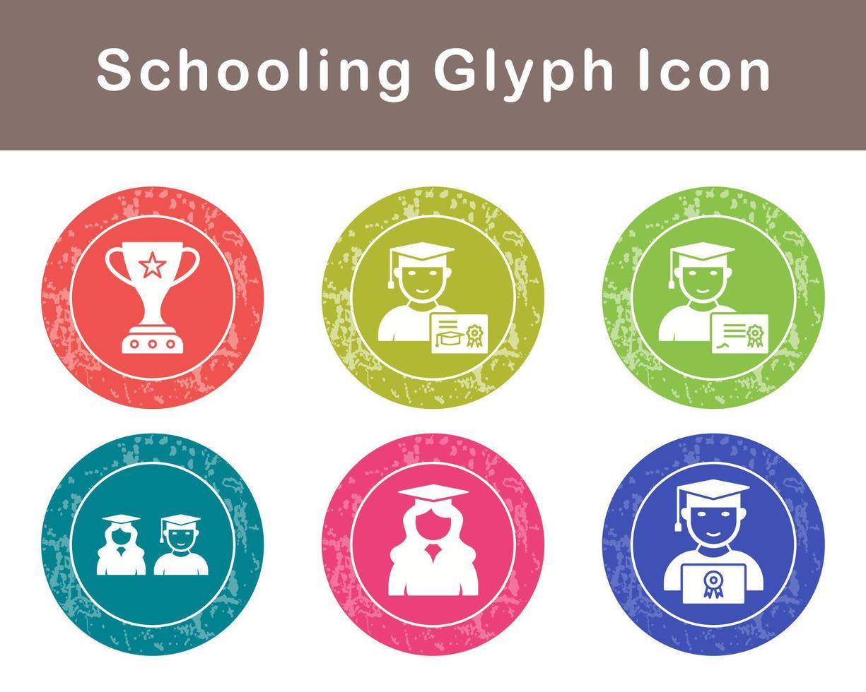 Schooling Vector Icon Set