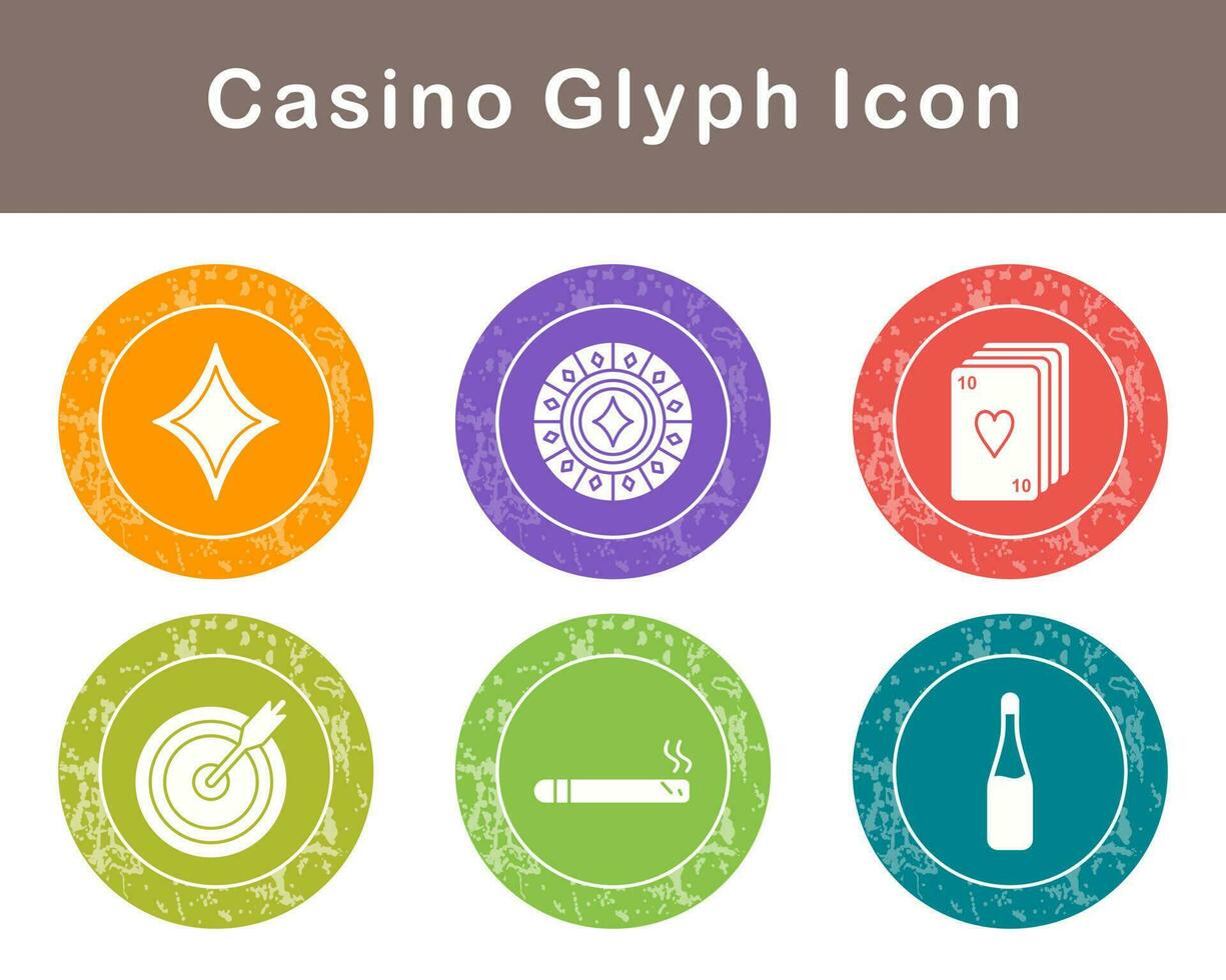 casino vector icono conjunto