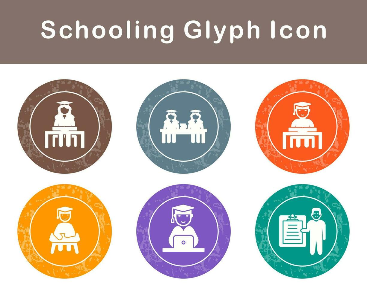 Schooling Vector Icon Set