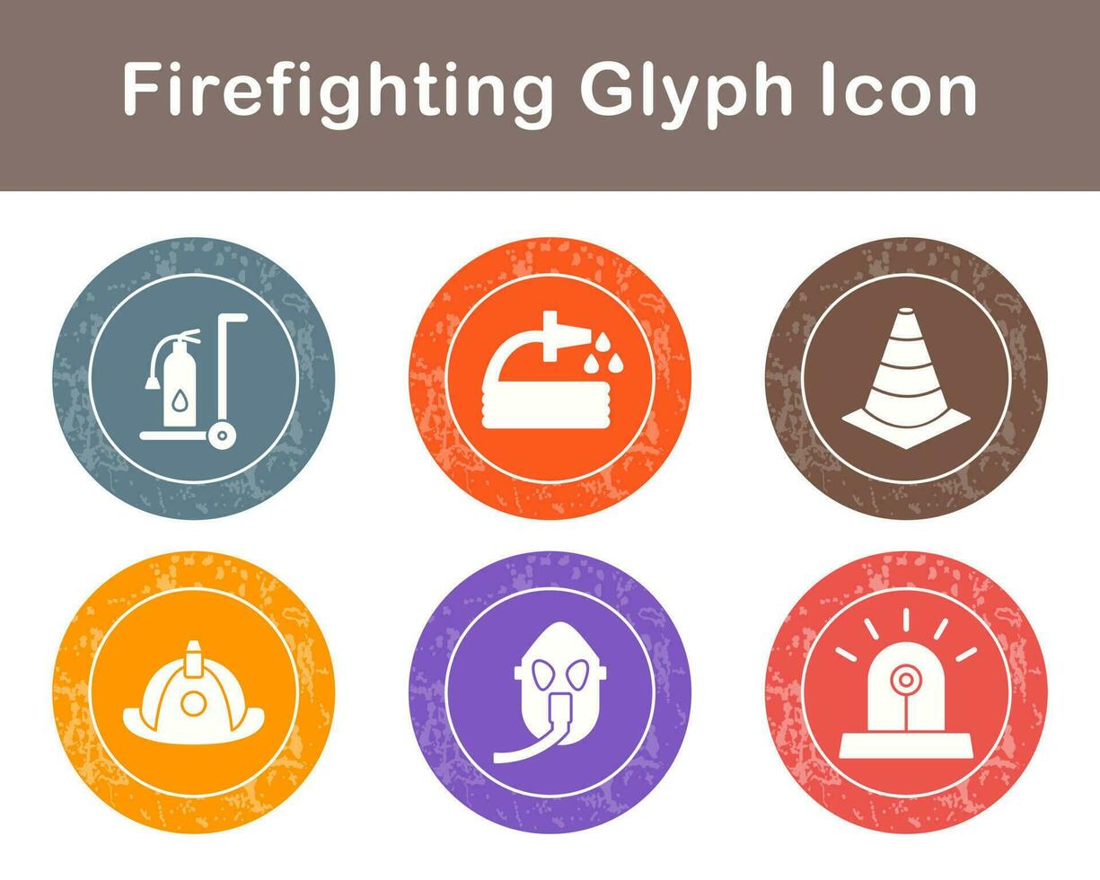 Firefighting Vector Icon Set