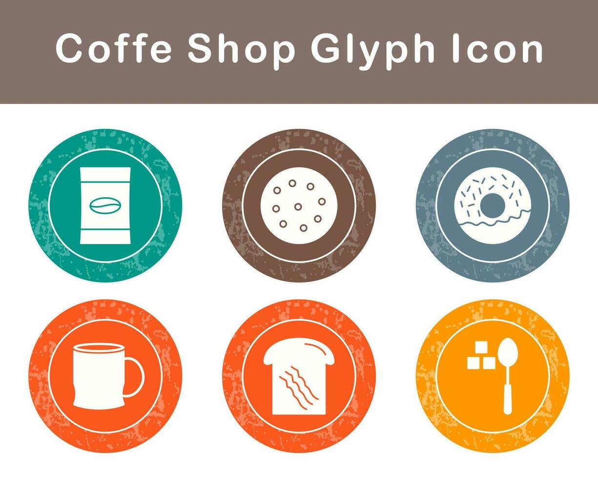 Coffe Shop Vector Icon Set