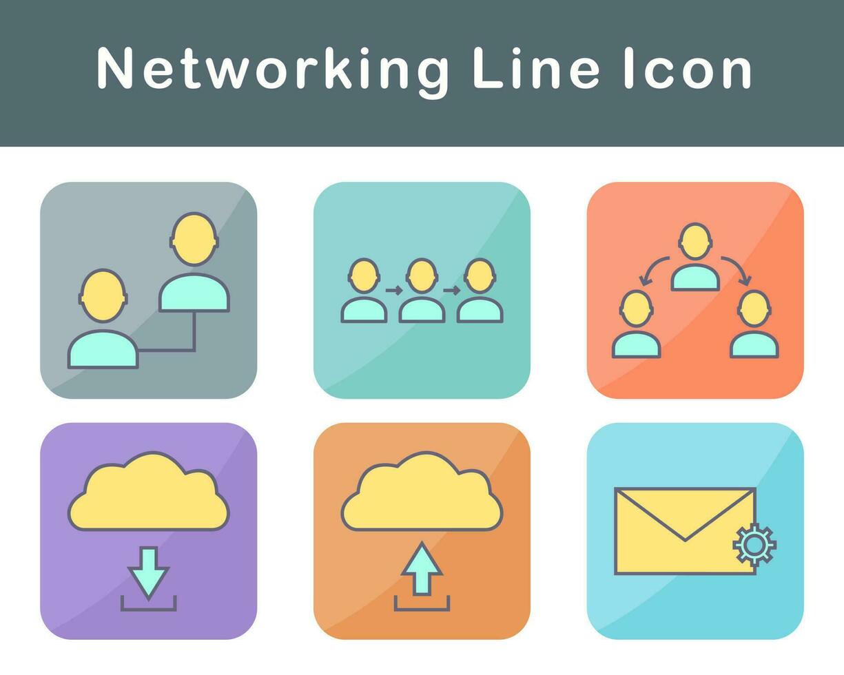 Networking Vector Icon Set