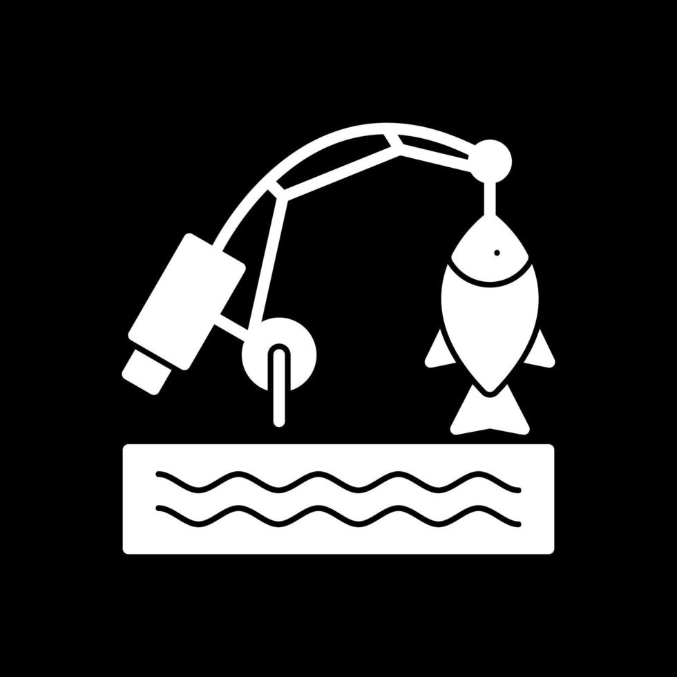 diseño de icono de vector de pesca