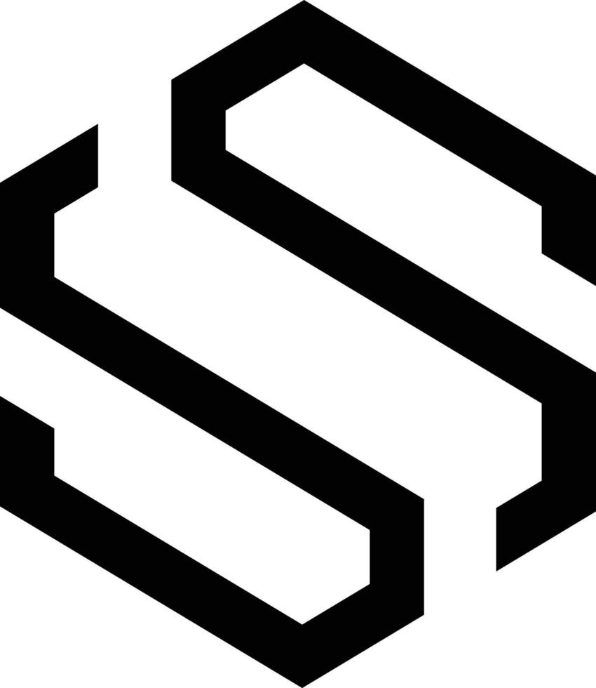 SS icon and logo vector