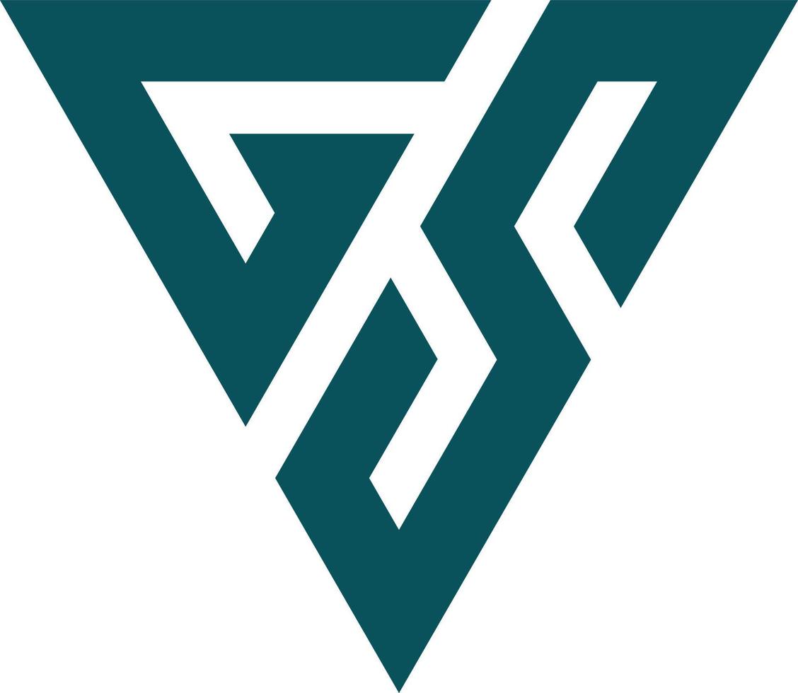 GS logo icon vector