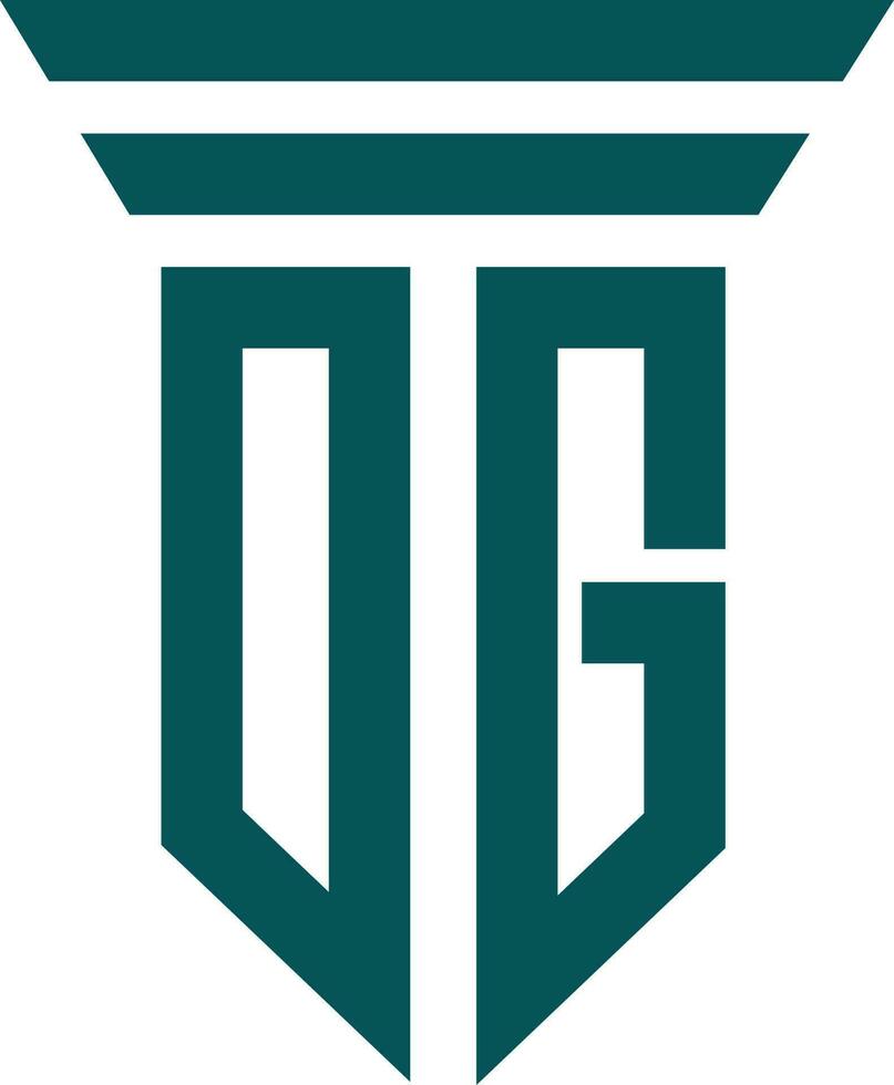 OG logo icon vector