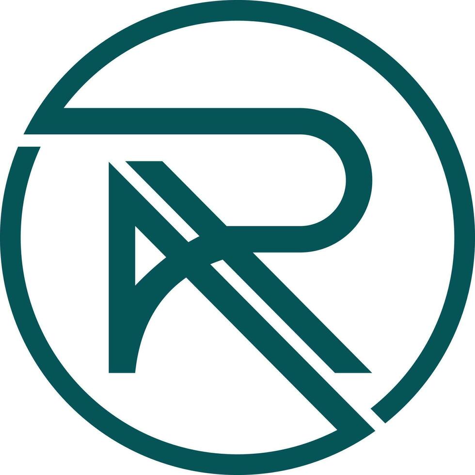 AR logo icon vector