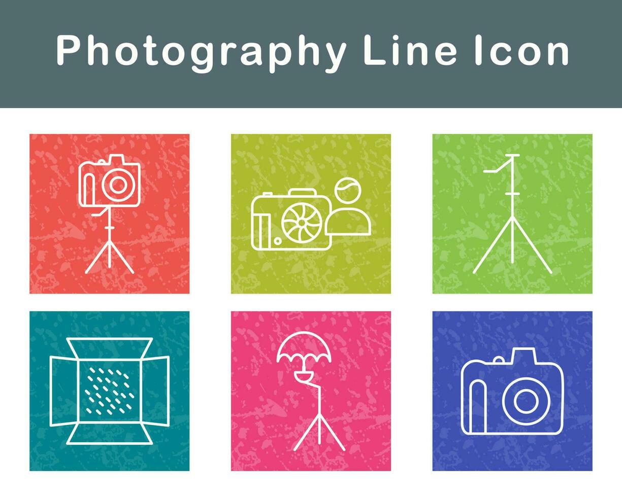 fotografía vector icono conjunto