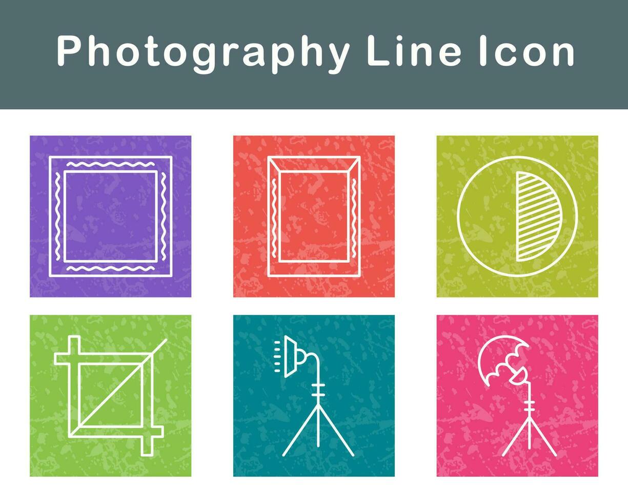 fotografía vector icono conjunto