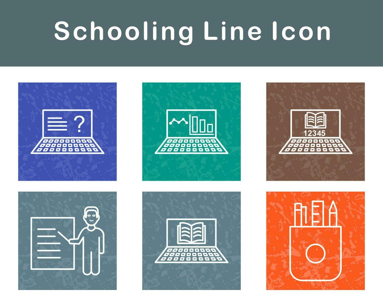 Schooling Vector Icon Set