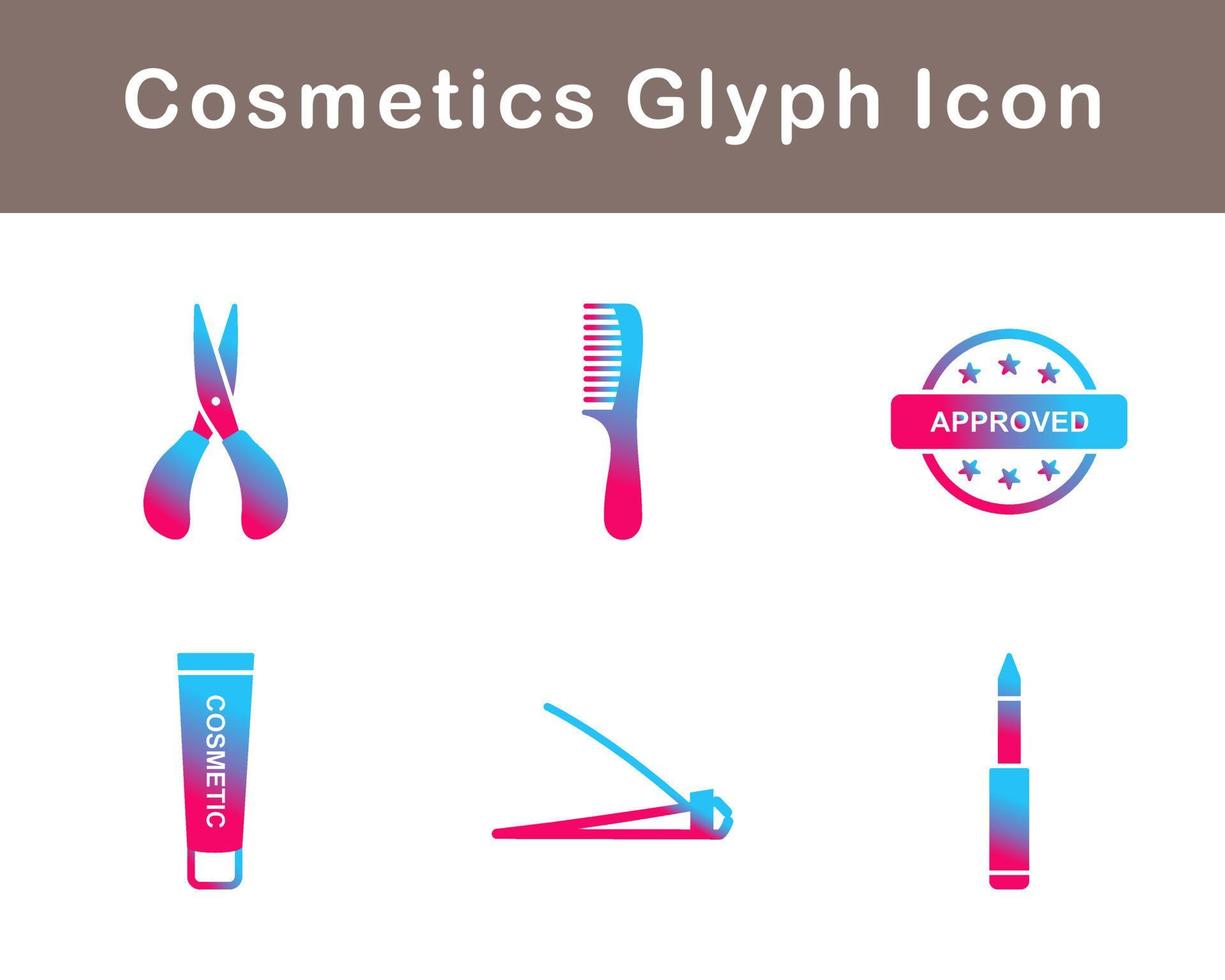 Cosmetics Vector Icon Set