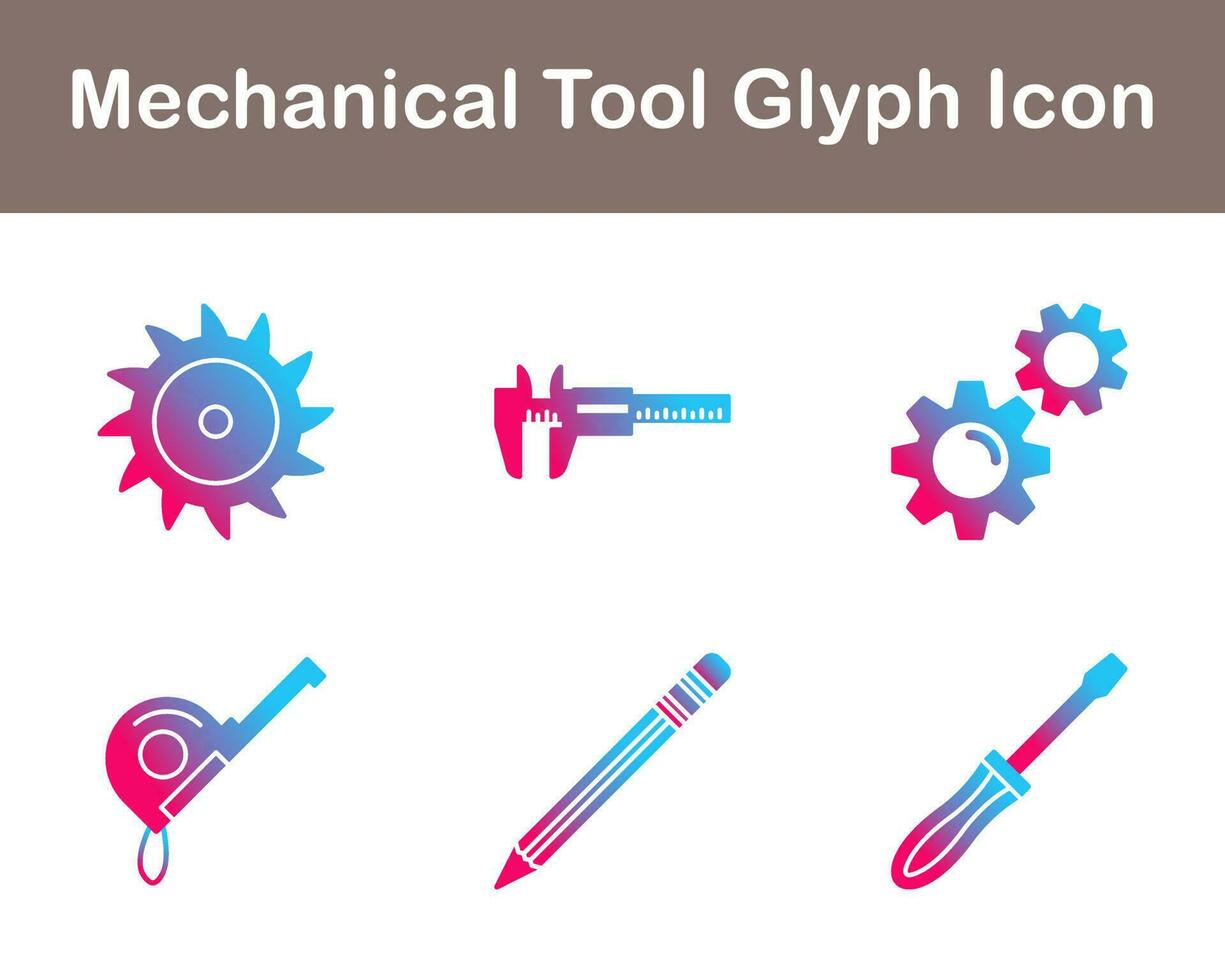 Mechanical Tool Vector Icon Set