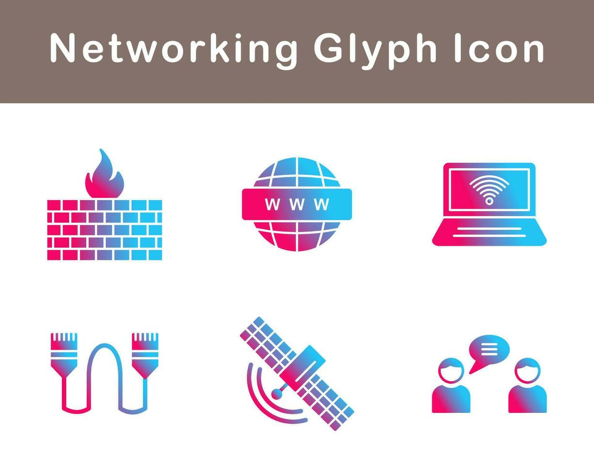 Networking Vector Icon Set