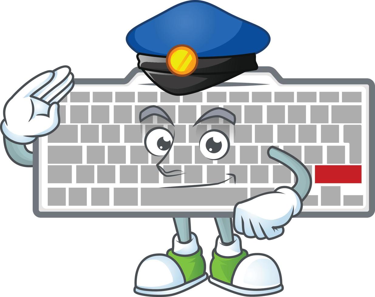 White keyboard icon design vector