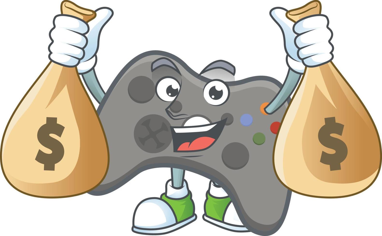 Black joystick icon design vector
