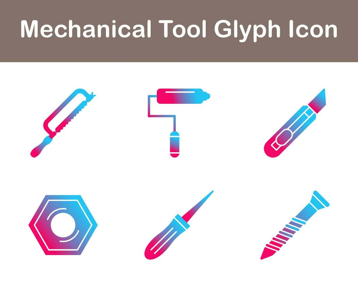 Mechanical Tool Vector Icon Set