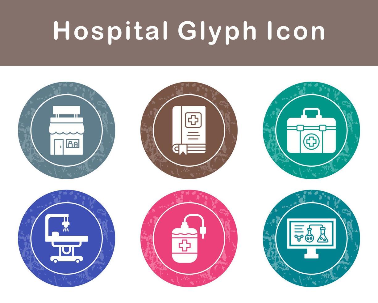 hospital vector icono conjunto