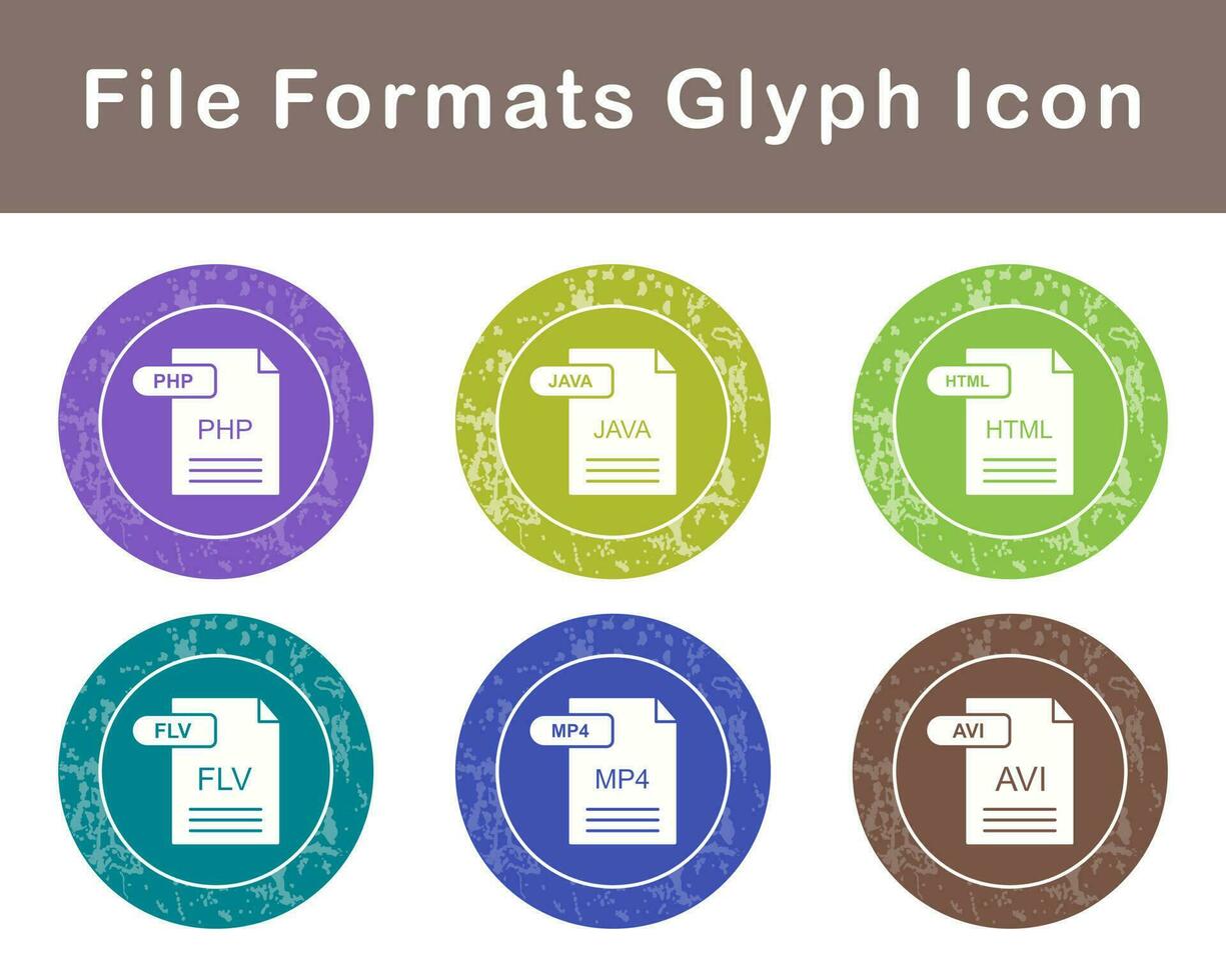 File Formats Vector Icon Set